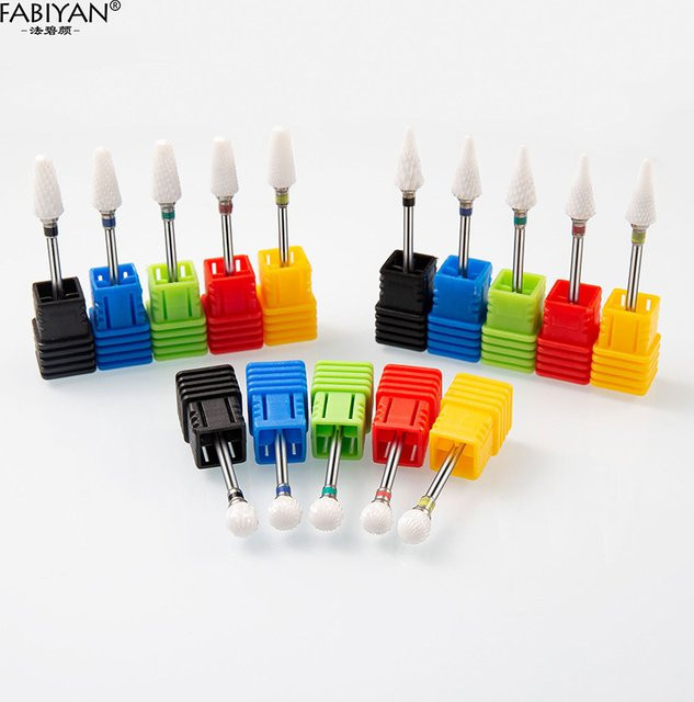 FABIYAN Keramik-Nagelbohrer, Fräser für Maniküre, 3/32 Zoll - Bild 1