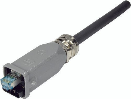 HARTING Kabelsteckverbinder 09451151720 mit 12 Piercinganschlüssen in Grau aus Zinkdruckguss - Bild 1