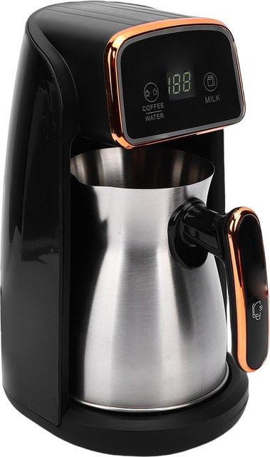 Koogeelife Elektrische Türkische Kaffeemaschine aus Edelstahl und Kunststoff in Schwarz, Tragbar und Faltbar für Reisen und Büro - Bild 1