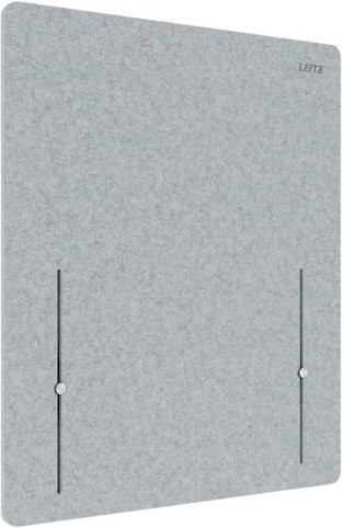 Leitz Tischtrennwand aus Polyester in Grau - Bild 1