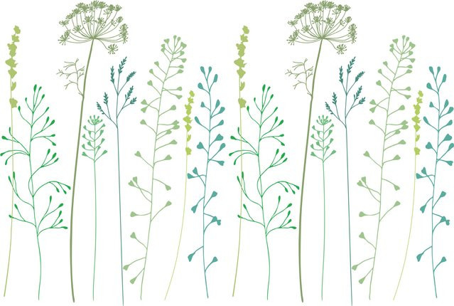 Duschvorhang BOTANICA in Natur-Design, wasserdicht und waschbar, Polyester, Farben: Weiß, Grün und Multicolour, B/H: 180 x 200 cm - Bild 1