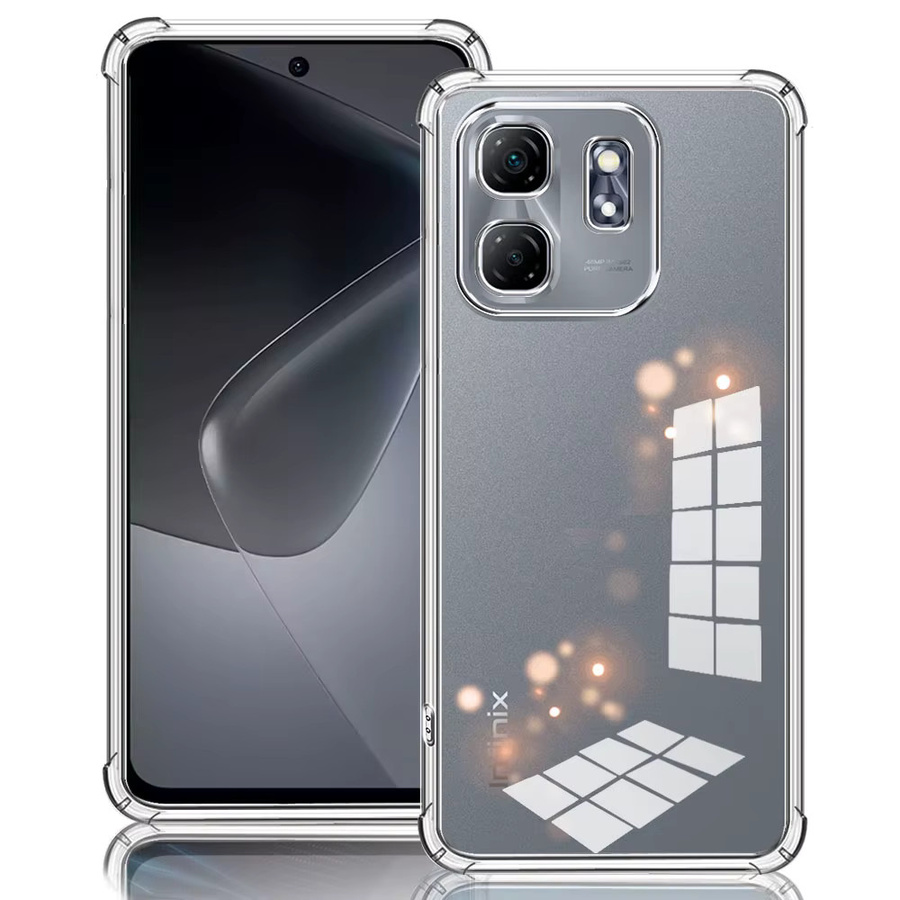 Stoßfeste Silikon Schutzhülle für Infinix Hot 50i, Hot 50 4G/5G und Hot 50 Pro Plus in Transparent - Bild 2
