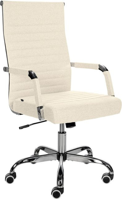 CLP Ergonomischer Bürostuhl Amadora mit Kunstleder oder Stoff Bezug, Höhenverstellbar und 360 Grad Drehbar, Belastbarkeit bis 120 kg - Bild 1