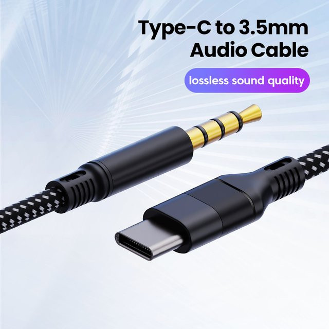 Samsung USB-C auf 3,5 mm Klinke Audiokabel Schwarz für Kopfhörer und Lautsprecher - Bild 1