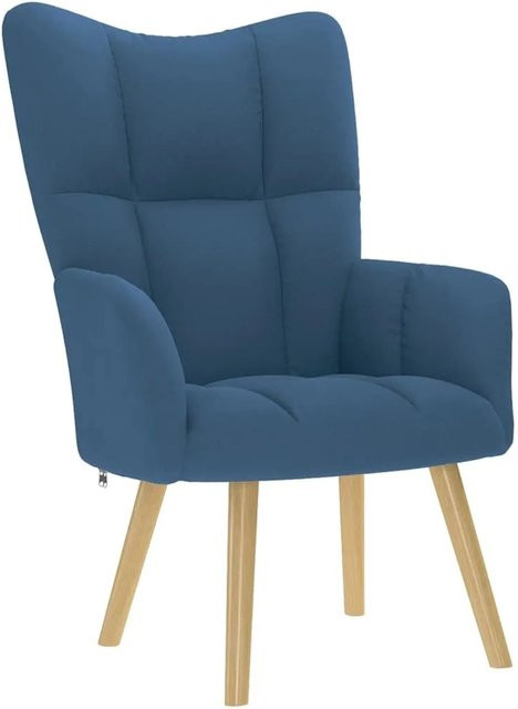vidaXL Relaxsessel Blau aus Stoff mit Armlehnen - Bild 1