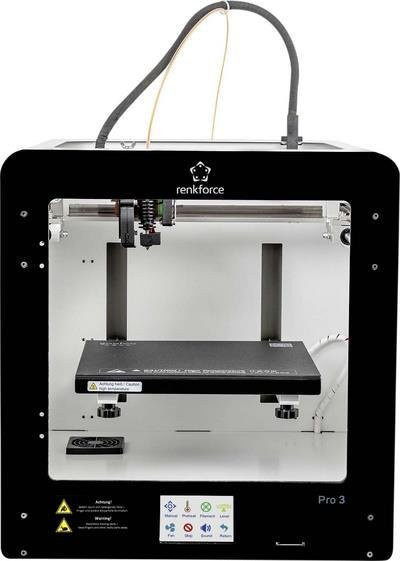 Renkforce PRO3 FDM 3D-Drucker inklusive Filament in Schwarz oder Weiß - Bild 1