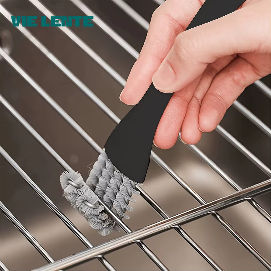 Multifunktionale Reinigungsbürste von VIE LENTE für Herd, Küche und Grill in Schwarz - Bild 3