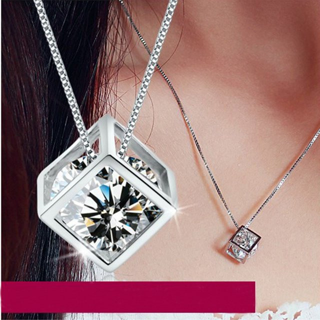 SAY Halskette 925 Silber, Zirkonia, Diamant, Damen - Bild 1