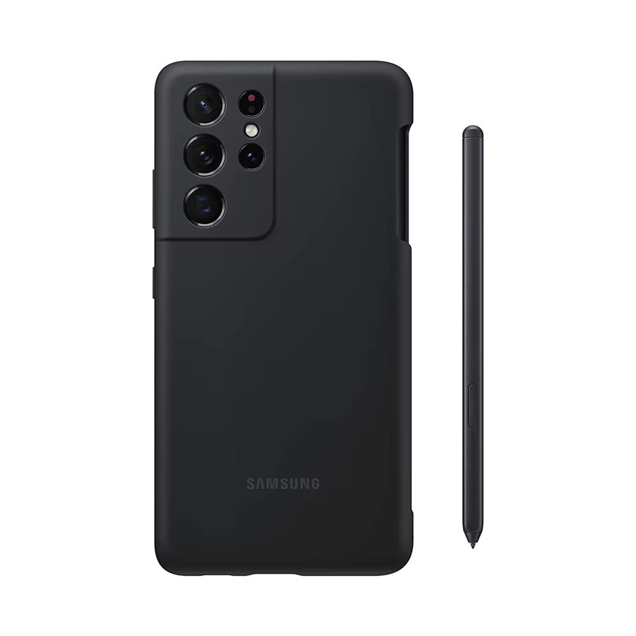 Samsung Galaxy S21 Ultra Silikonhülle mit S-Pen Bundle in Schwarz - Bild 3