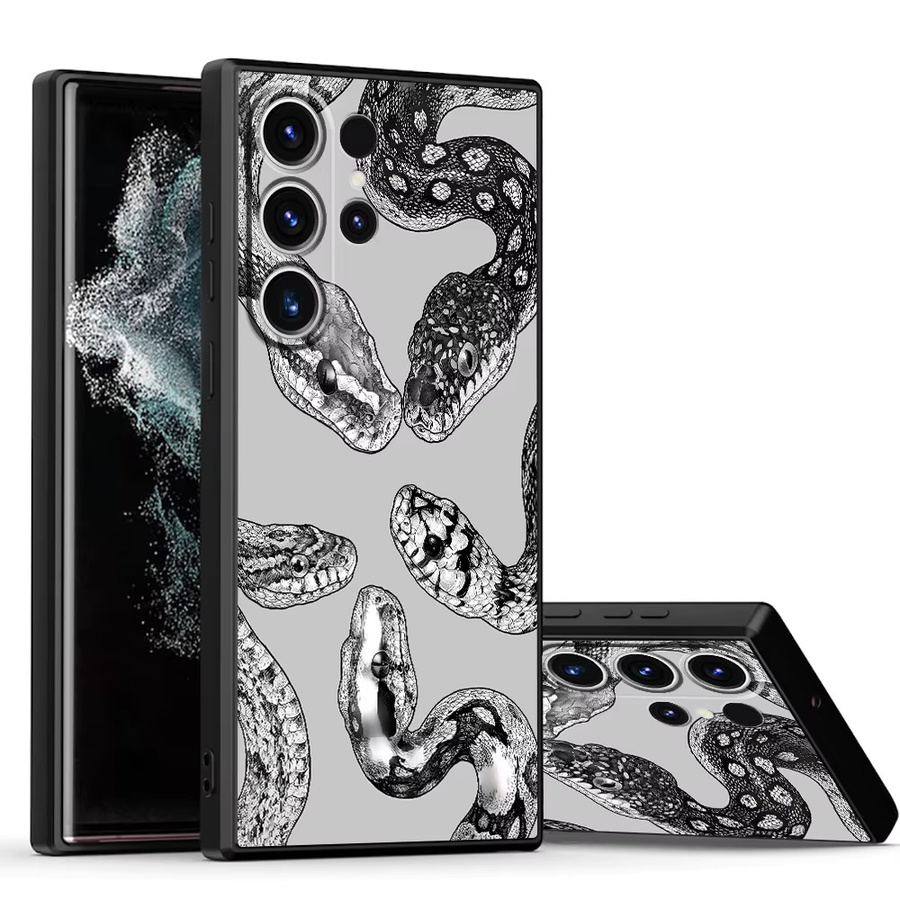 Retro Soft Phone Cover Hülle für Samsung Galaxy S24 Plus S23 S25 S21 FE S20 S10 S9 Note 20 Ultra Edge in Weiß - Bild 4