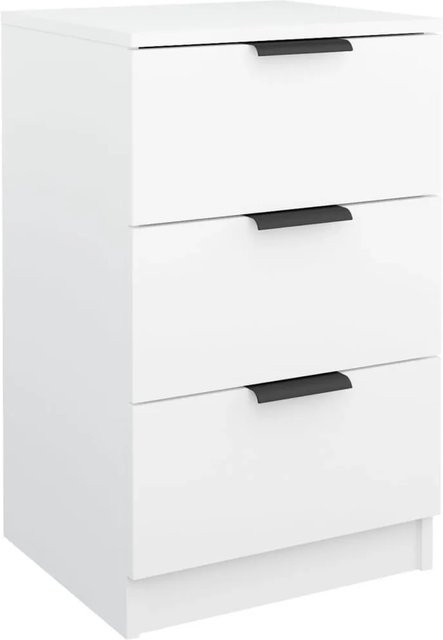 vidaXL Nachttisch in Weiß im modernen Design, B/T/H: 40 x 36 x 65 cm - Bild 1
