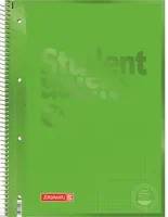 BRUNNEN Collegeblock Student Colour Code DIN A4 kariert mit Rand in Grün - Bild 1