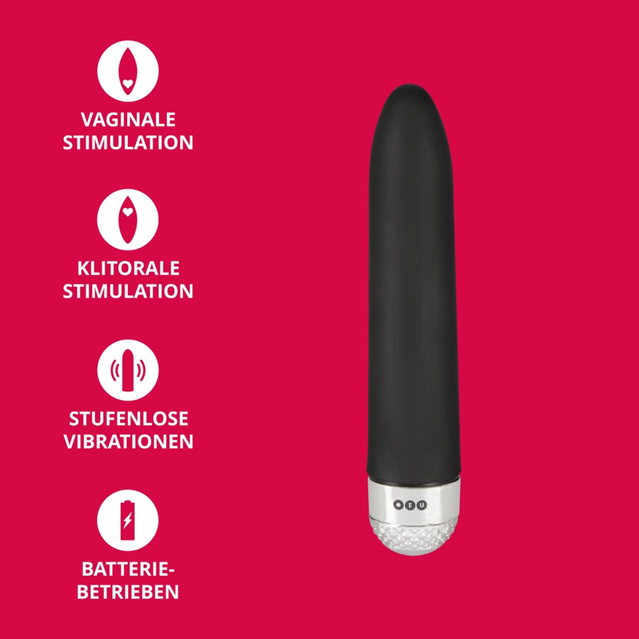 O Lovers Minivibrator mit Multispeed-Vibration in Schwarz - Bild 2