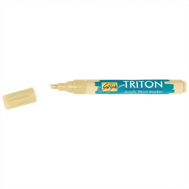 Kreul Triton Acrylmarker mit Keilspitze in Beige, Strichbreite 1-4 mm - Bild 1