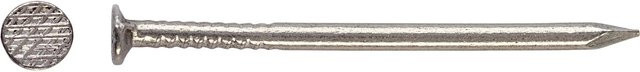 LUX-TOOLS Flachkopf Drahtnagel aus Stahl in Blank/Silber, Durchmesser: 1,6 mm, Länge: 30 mm, 1 kg - Bild 1