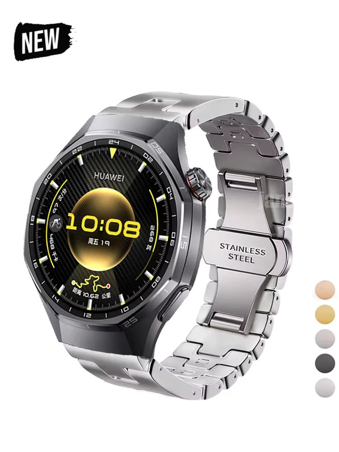 Uhrenarmband Edelstahl, Silber, 22 mm, Unisex - Bild 3