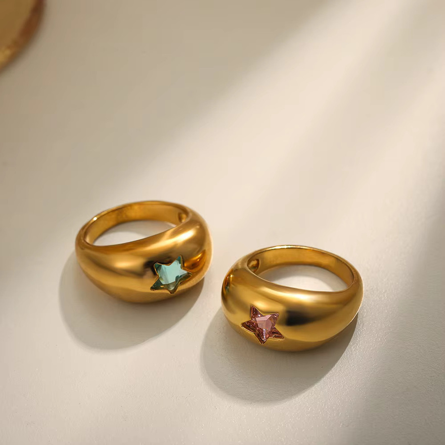 amofa Ring Edelstahl, Kristall, Bunt, Damen - Bild 1