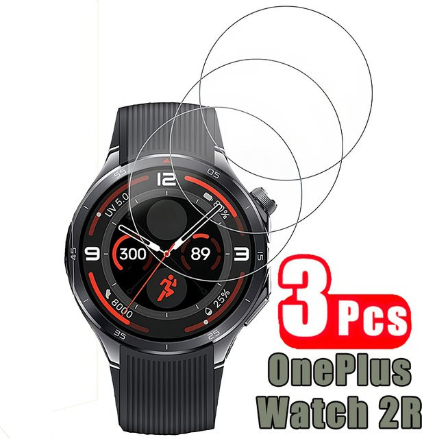 OnePlus Screen Protector Glas, 3 Stück, für OnePlus Watch 2R - Bild 1