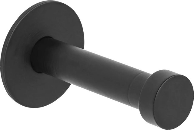 Wandhaken Pirwa 1 von Bare in Schwarz Matt aus Stahl, Tiefe: 5,2 cm - Bild 1