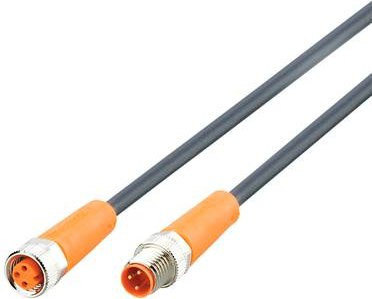 ifm electronic EVC472 Verbindungsleitung mit Stecker und Buchse, gerade, grau, 3,5 m, 3-polig - Bild 1