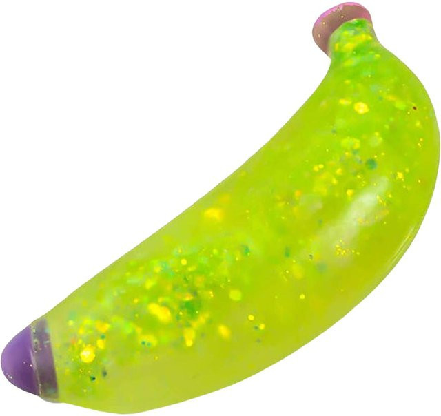 BC Pet Supplies Pulverbanane Stressball, leuchtend, weich, Sensorisches Spielzeug - Bild 1