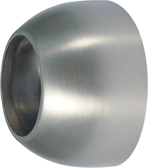 Mydeco Wandhalterung für Gardinenstangen in Edelstahl-Optik, Silber - Bild 1