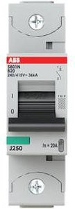ABB S801N-B20 Leitungsschutzschalter 20A 230V Grau - Bild 1