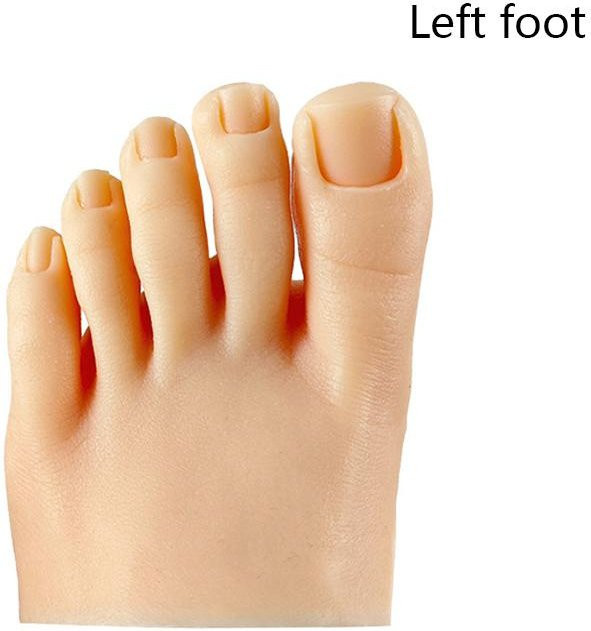 High Spirits Fuß Mannequin mit Gefälschten Zehen, Silikon, beige - Bild 1