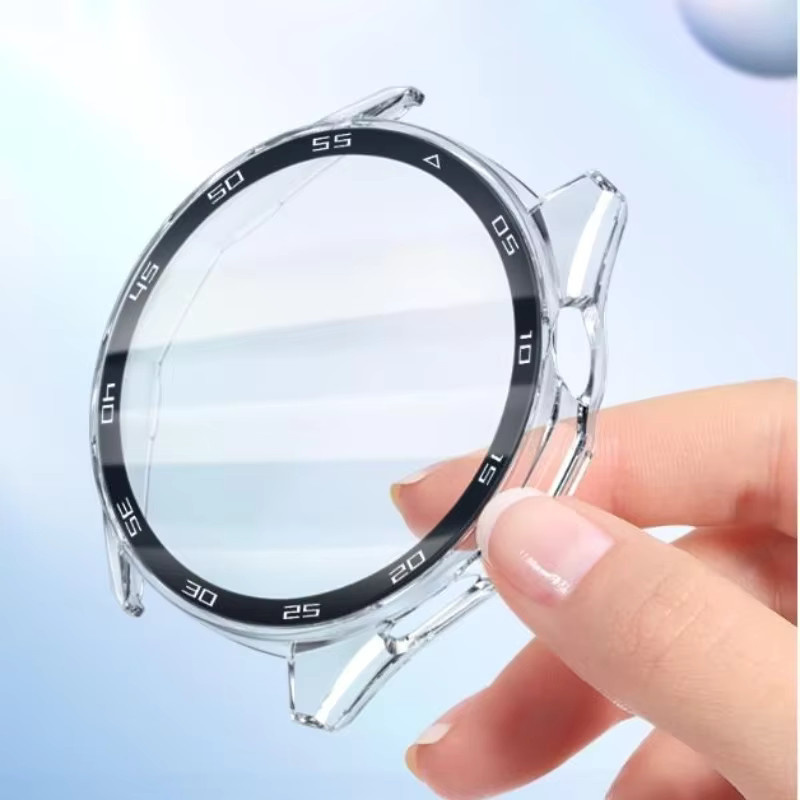 Uhrenzubehör für Huawei GT 6 46mm, Schutzhülle und Display-Schutz, Schwarz, Silikon - Bild 2