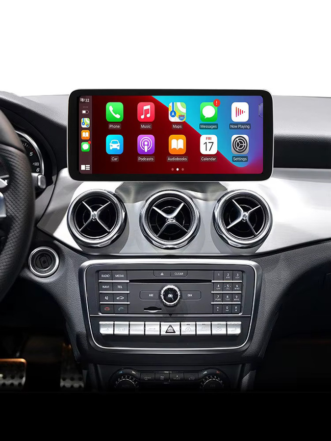 Aycetry Android 13 Autoradio mit Snapdragon 8-Core und Wireless CarPlay für Mercedes Benz A-Klasse W176, GLA, CLA und G-Klasse, Schwarz - Bild 6