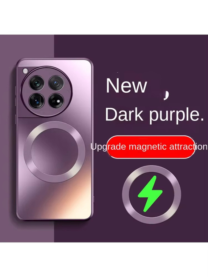 AG Magnetische Matte Silikonhülle für OnePlus 13R 12 11 mit Stoßschutz und kabellosem Laden in Silber - Bild 6