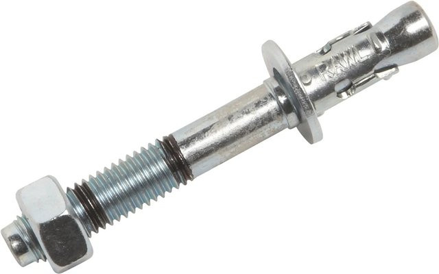 LUX-TOOLS Bolzenanker aus verzinktem Stahl für Beton, Durchmesser: 10 mm, Länge: 80 mm, Farbe: Silber - Bild 1