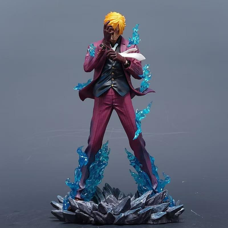 Tenhui One Piece Sanji Blaue Flamme PVC Statische Statue Modell - Bild 2