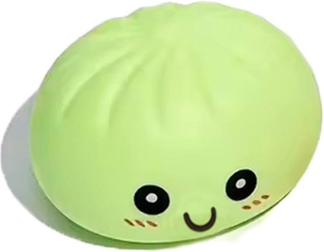 Kawaii Knödel Quetschies Nachtlicht als leuchtendes Spielzeug und Schreibtisch Dekoration in Grün - Bild 1