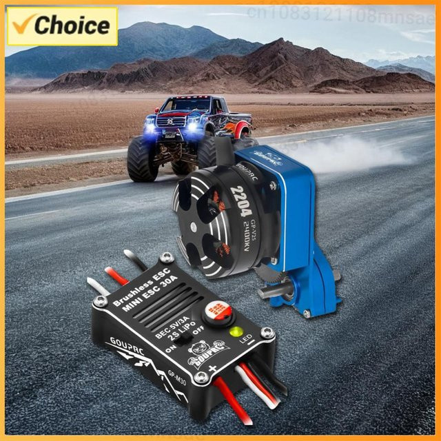 APWIKOGER 2204 2400KV Bürstenloser Außenläufermotor mit Getriebe & 30A ESC, 1:24, Set / Bundle - Bild 1