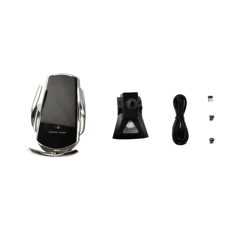 Drahtlose 15W Schnelllade Auto-Halterung mit automatischer Klemmung für Hyundai Santa Fe MK4 (2019-2023), Schwarz - Bild 2