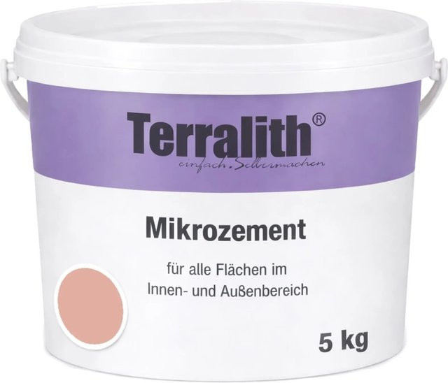 Terralith Mikrozement Fix & Fertig LFC0311 Rosa, 5 kg für 3,5 qm - Bild 1