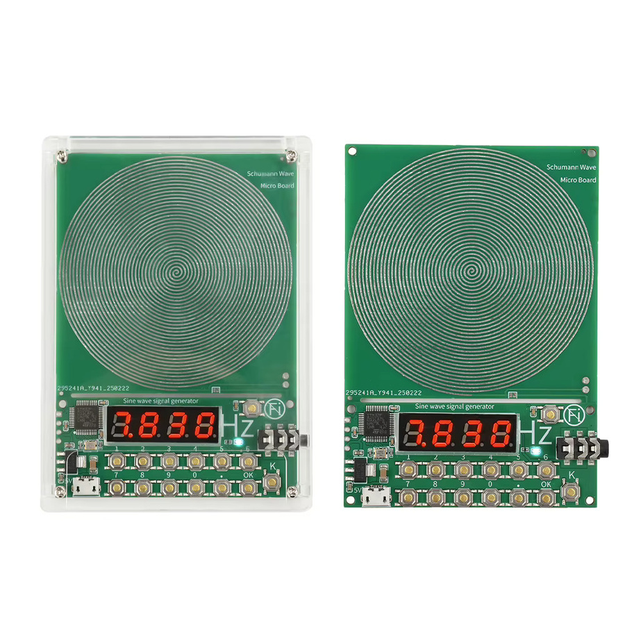 Gaqqee Schumann-Wellen-Generator mit Micro-USB-Anschluss, Einstellbarer Sinuswellen-Signalgenerator 0,01Hz–100.000Hz, DC 5V, Gold - Bild 2