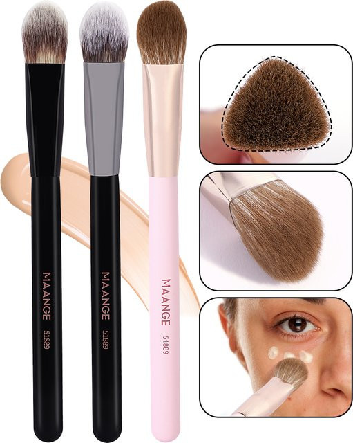 Maange Kontur-Bürsten-Kit, 3 Stück, Dreieck-Concealer-Pinsel - Bild 1