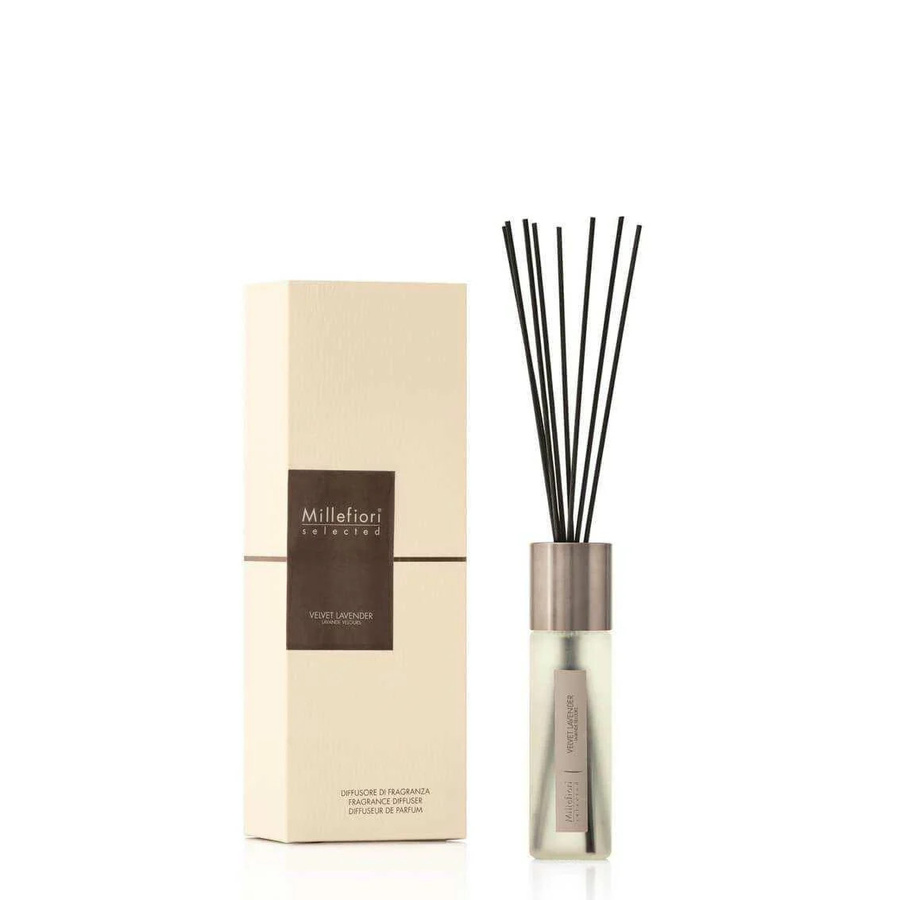 Millefiori Reed Diffuser Velvet Lavender Duftstäbchen mit blumigem Duft 100ml - Bild 1