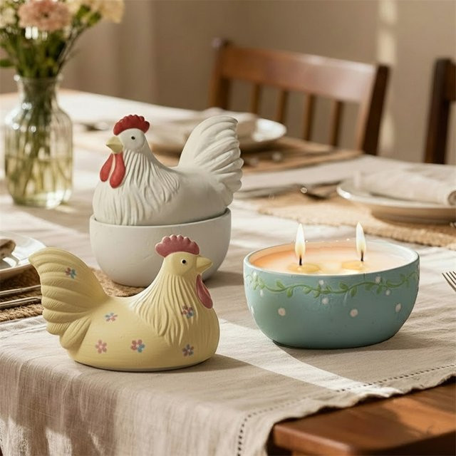 Cluckaroo Silikonformen für Kerzenhalter aus Gips, Zement oder Jesmonite zur DIY Osterdekoration - Bild 1
