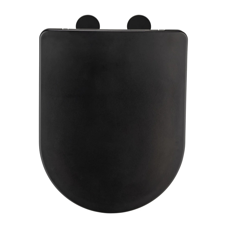 Wenko WC-Sitz Galati aus Duroplast in Schwarz - Bild 2
