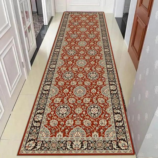 Super Six Korridor-Teppichläufer Orientalisch Rot, Waschbar, B/T: 50 x 200 cm - Bild 1