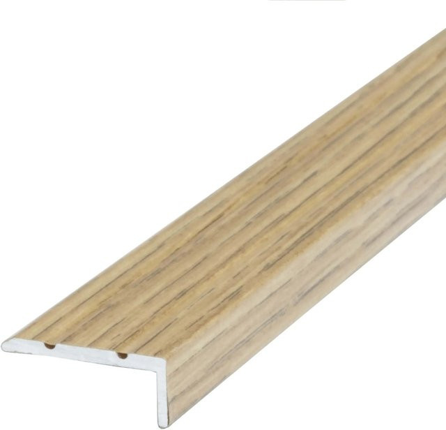 Dalsys Treppenkantenprofil aus Aluminium selbstklebend in Eiche, B/H/T: 135 x 25 x 20 mm - Bild 1