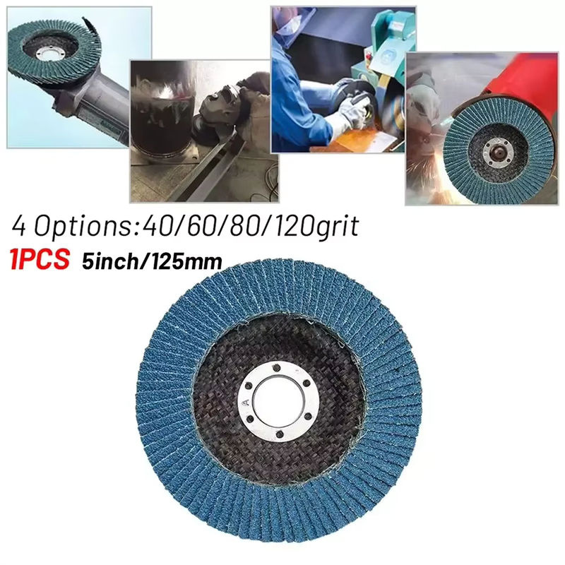 Sanke Rescue Schleifscheiben Fächerscheiben 5 Zoll 125 mm für Winkelschleifer und Metall - Bild 4