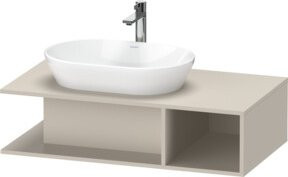 Duravit Waschtischunterschrank D-Neo beige matt, wandhängend, B: 100 cm, T: 55 cm, H: 26 cm - Bild 1