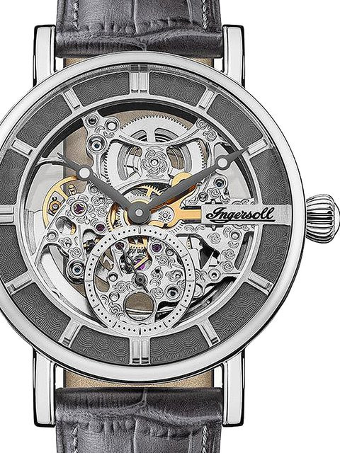 Ingersoll Automatik Herrenuhr, Edelstahl, Leder, 40 mm, 5 ATM - Bild 1