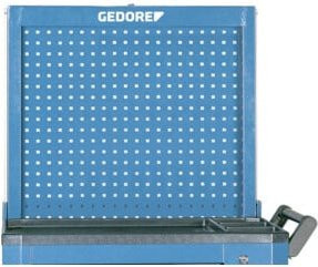 Gedore R 2004 L Lochblechrückwand aus Stahl in Blau, B/H/T: 76,8 x 77,0 x 11,6 cm, absenkbar - Bild 1