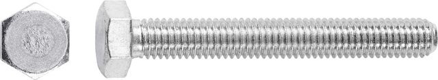 LUX-TOOLS Maschinenschrauben Sechskantkopf M8 x 70 mm aus verzinktem Stahl in Silber, 50 Stück - Bild 1