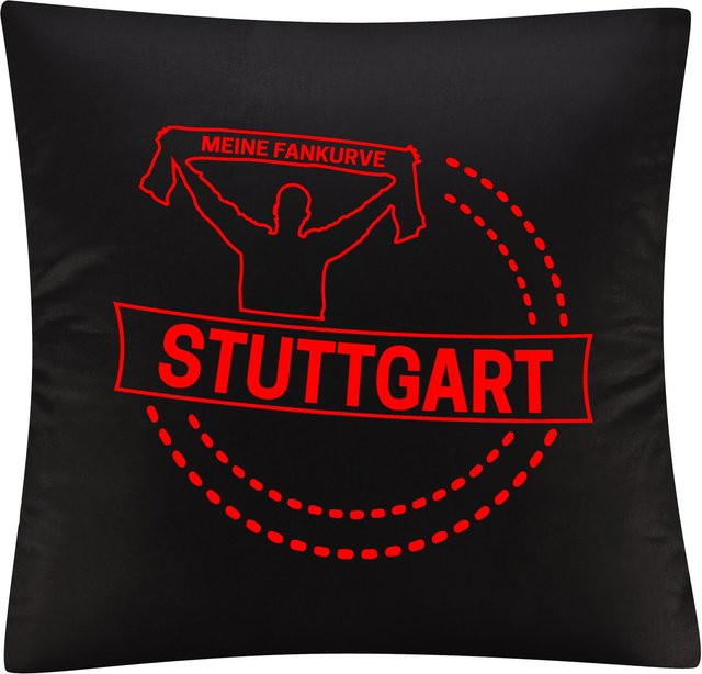 Kissenbezug multifanshop Stuttgart Meine Fankurve in Rot - Bild 1